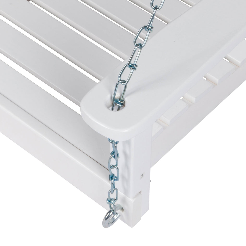 White Wood Porch Swing I87676