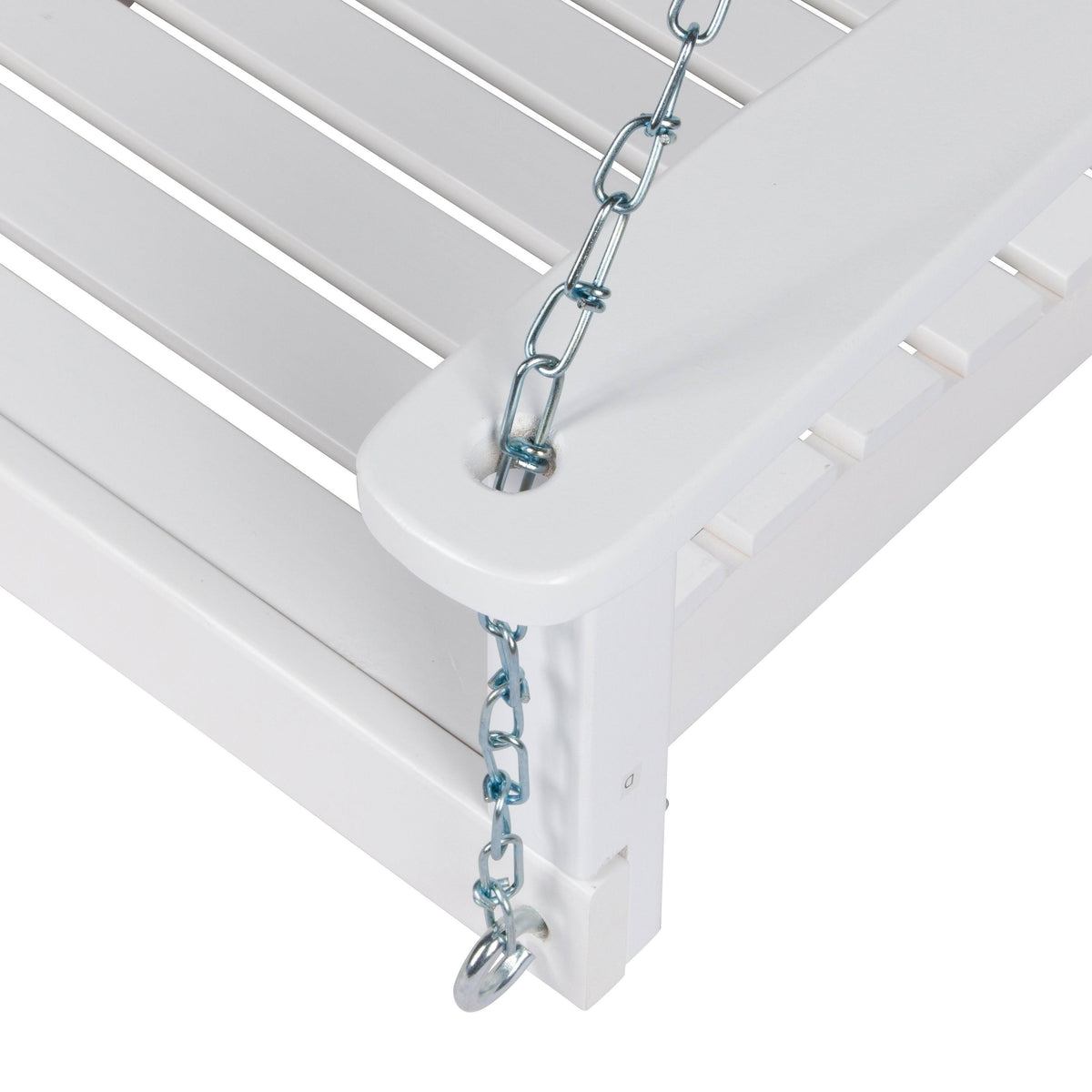 White Wood Porch Swing I87676
