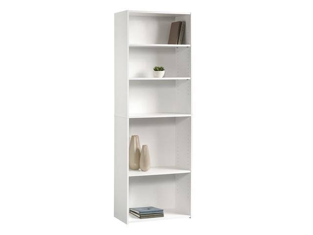 5-Shelf Bookcase, Soft White Finish M589