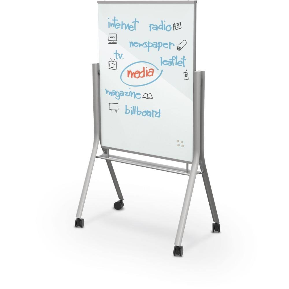 Mobile Magnetic Glass Whiteboard M987