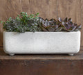White Terrazzo Fiber Cement Cachepot P654967