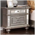 Silver Contemporary Night Stand N4931