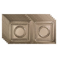 Brushed Nickel Glue Up Ceiling Tile 5 Pack I307