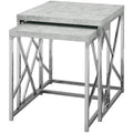 Gray Cement Finish Nesting Table Set B334
