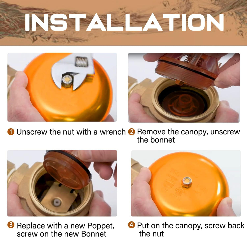 1" & 1-1/4" Backflow Preventer Repair Kit Pack of 2 B639378