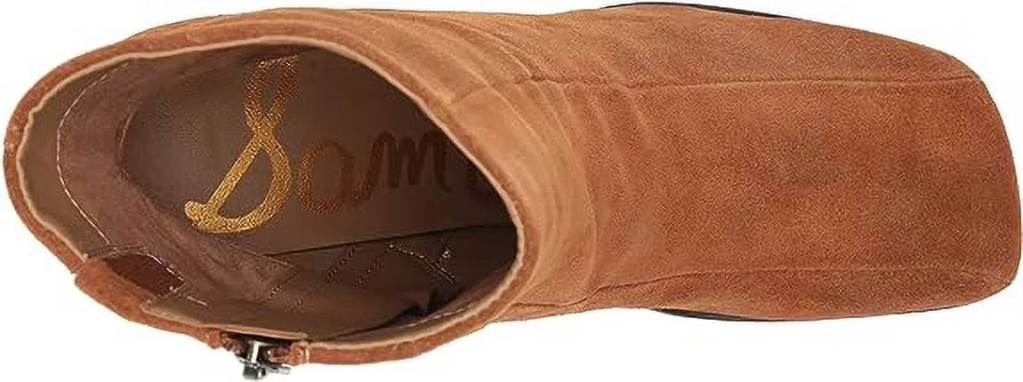 Frontier Brown Leather Block Heel Boots K8555