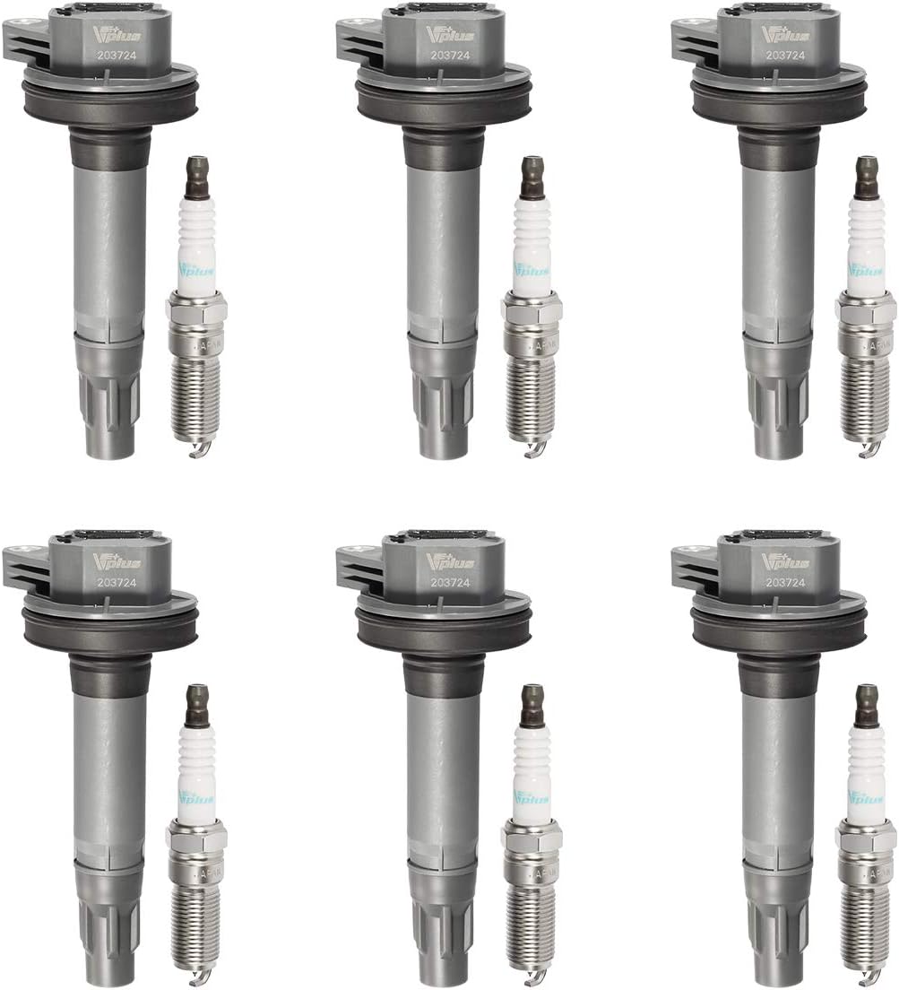 Set of 6 Ignition Coils and Spark Plugs for 3.5L V6 M432370