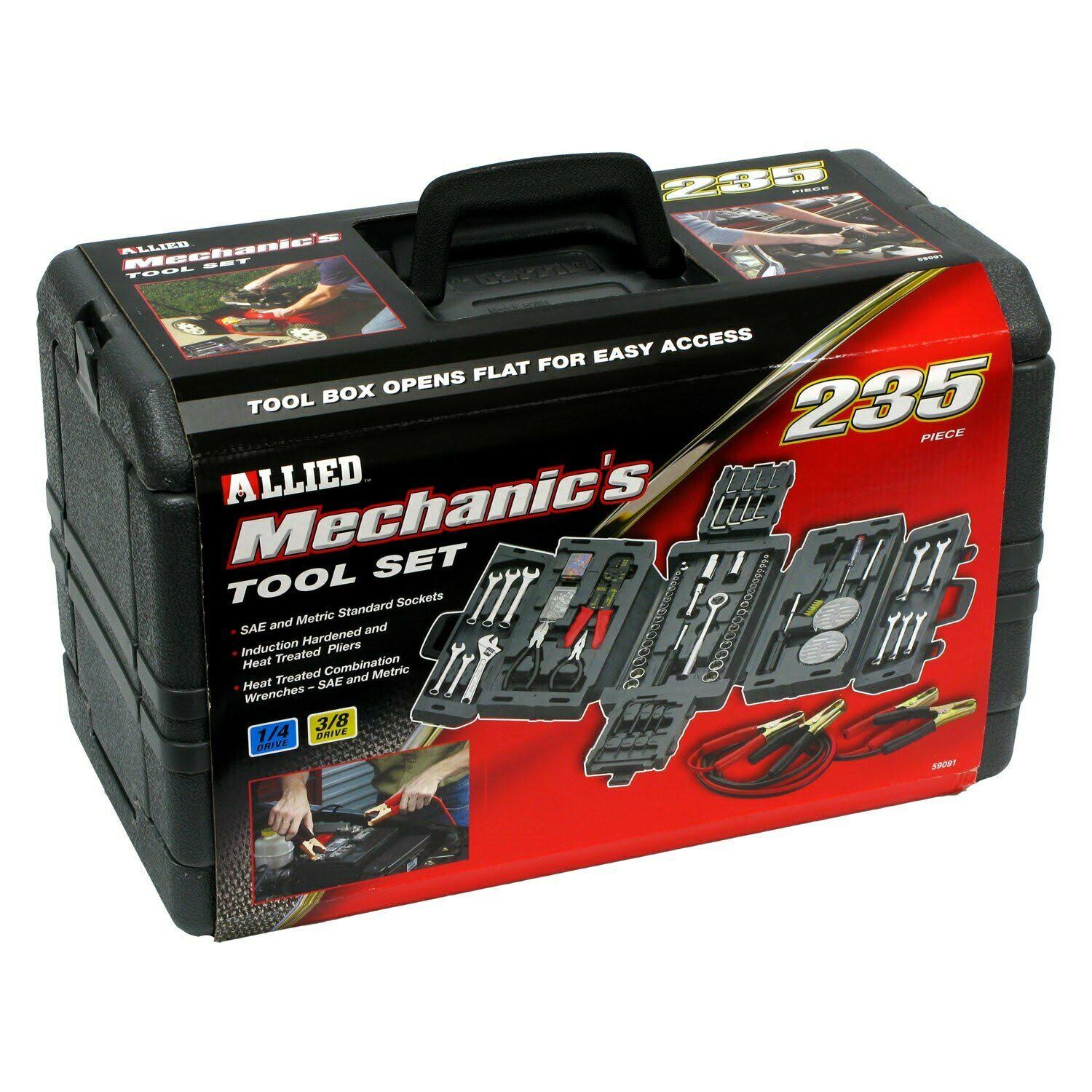 235-piece Mechanics Tool Set in Fold Out Case T407937