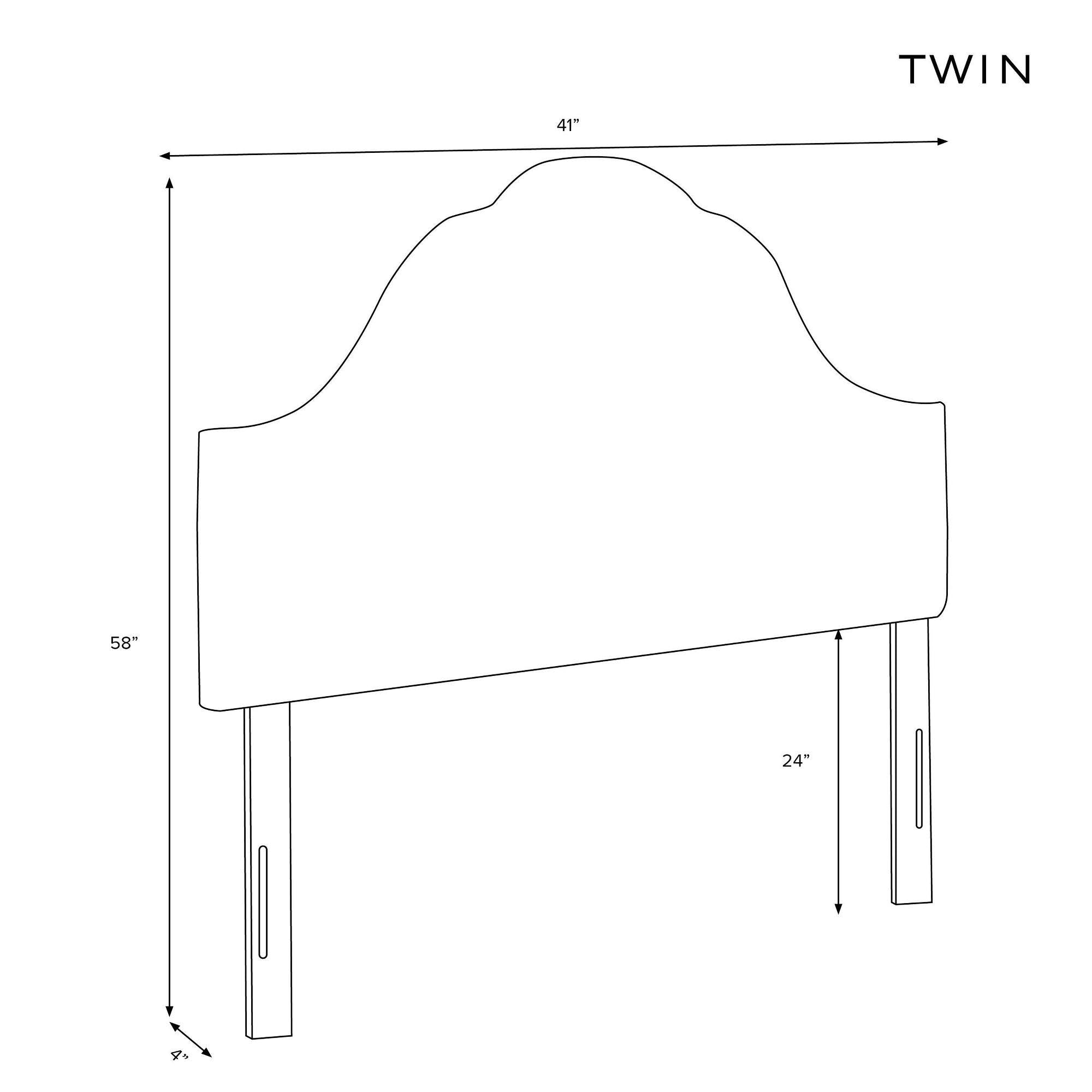Arched Headboard Teal Velvet R784