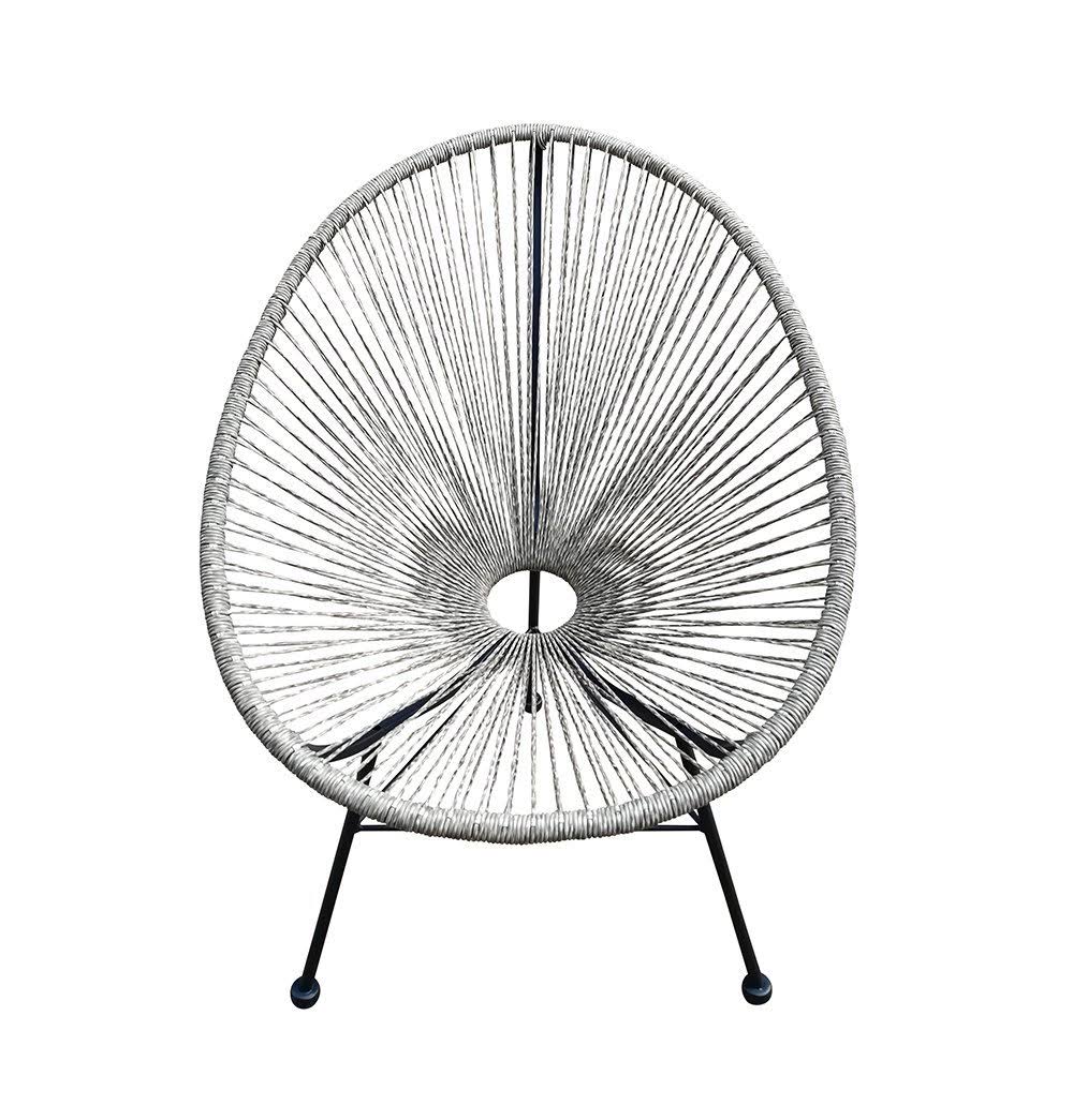 Pink Plastic Rattan Indoor/Outdoor Chair Z363