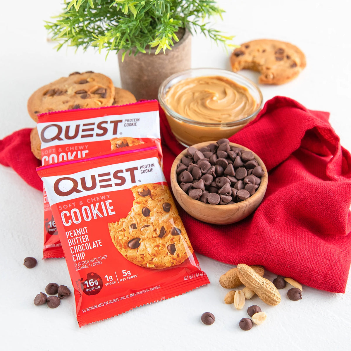 Peanut Butter Chocolate Chip Protein Cookie, 12 Count I63623