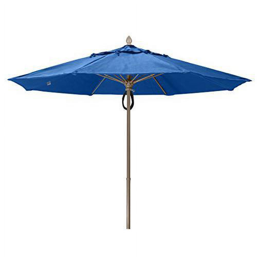Champagne Bronze Push Up Market Canopy with Pacific Blue Marine Grade Canopy V594834