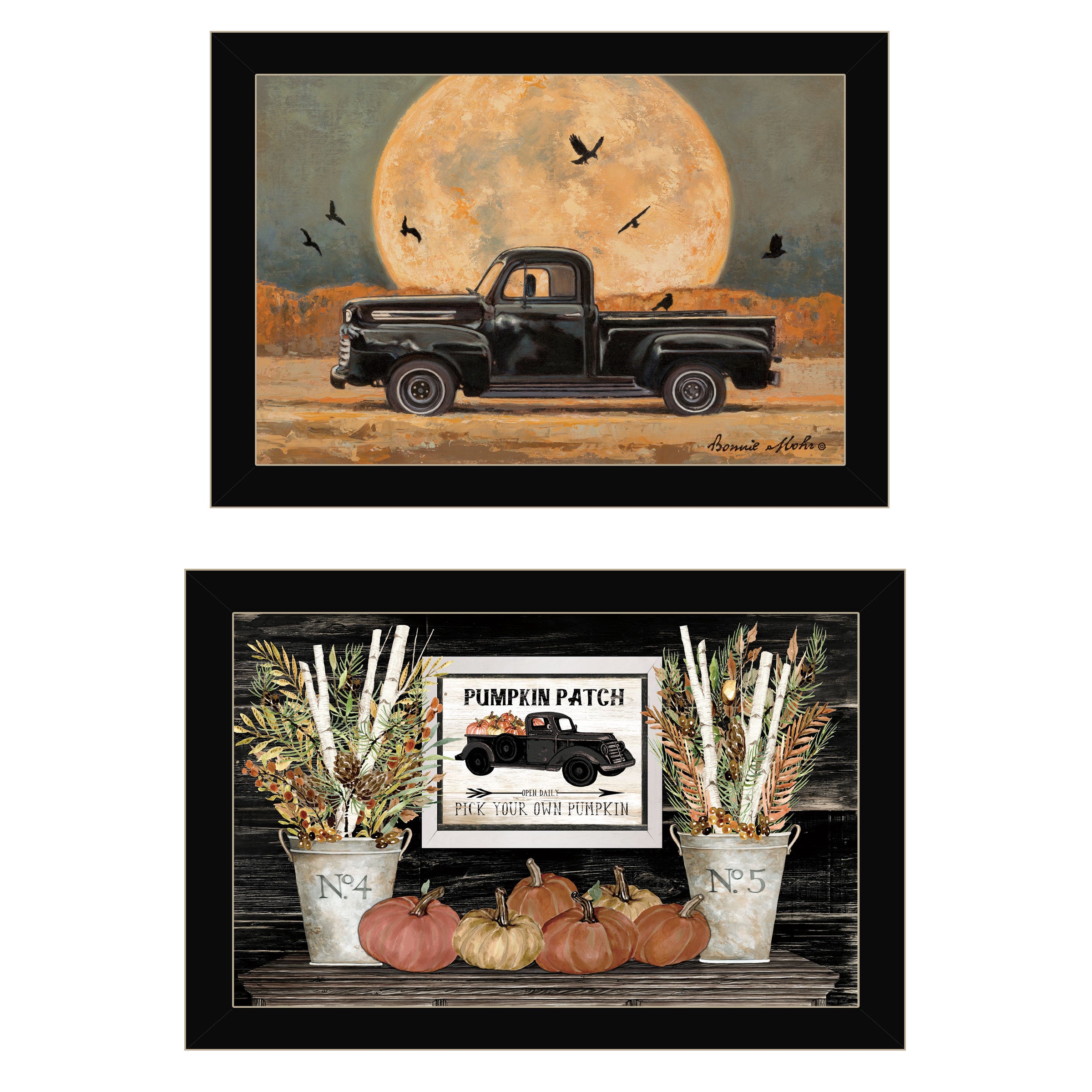 2-Piece Ready to Hang Framed Print, Black Frame I985091