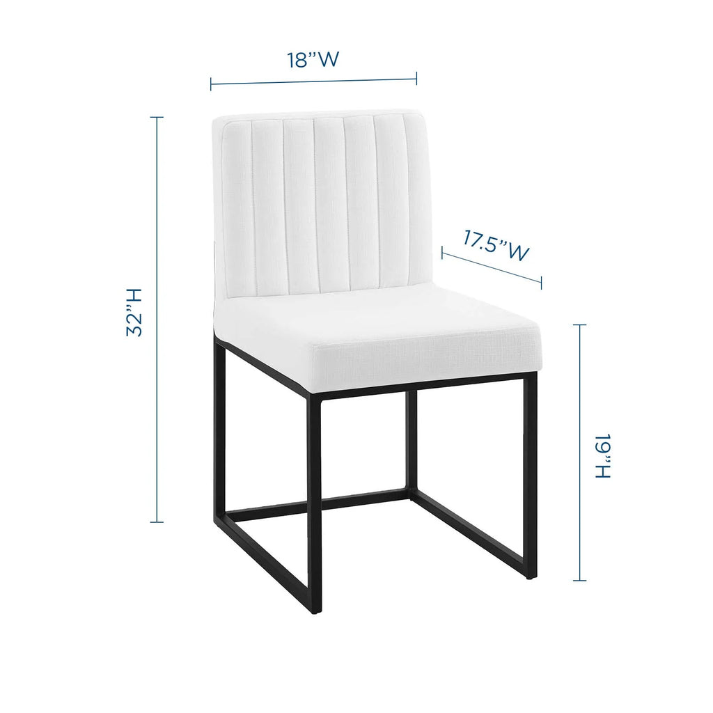 Black Fabric Dining Chair T402