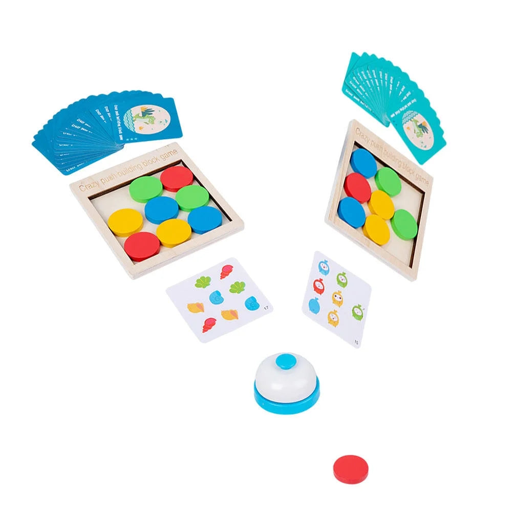 Wooden Push Block Building Game Toy L6434