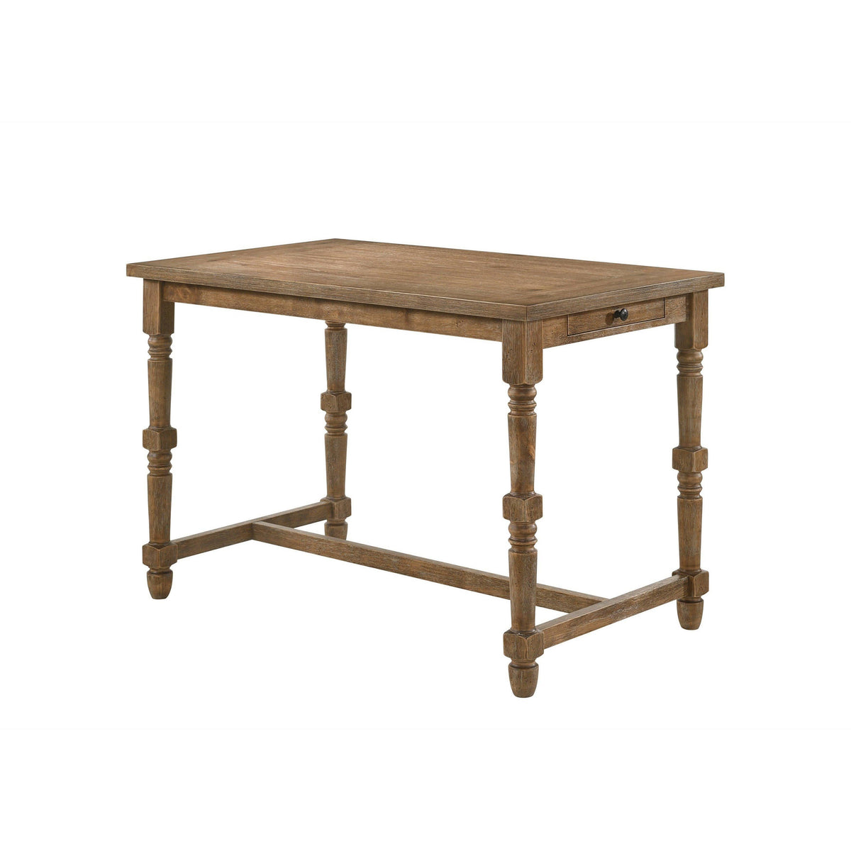 Weathered Oak Finish Counter Height Table J309