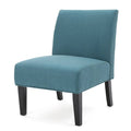 Dark Teal Fabric Accent Chair R6656