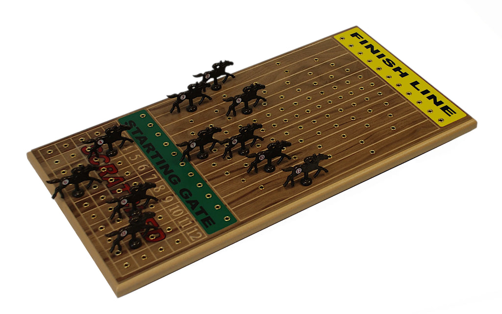 Walnut Horseracing Board Game Z878927