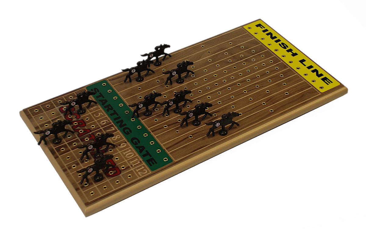 Walnut Horseracing Board Game Z878927