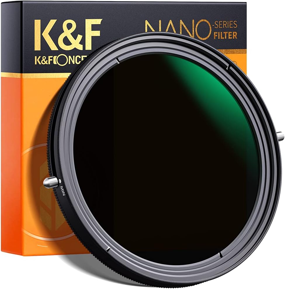 55mm Variable Fader ND2-ND32 ND Filter and CPL Circular Polarizing Filter 2 in 1 Pack of 2 L9475