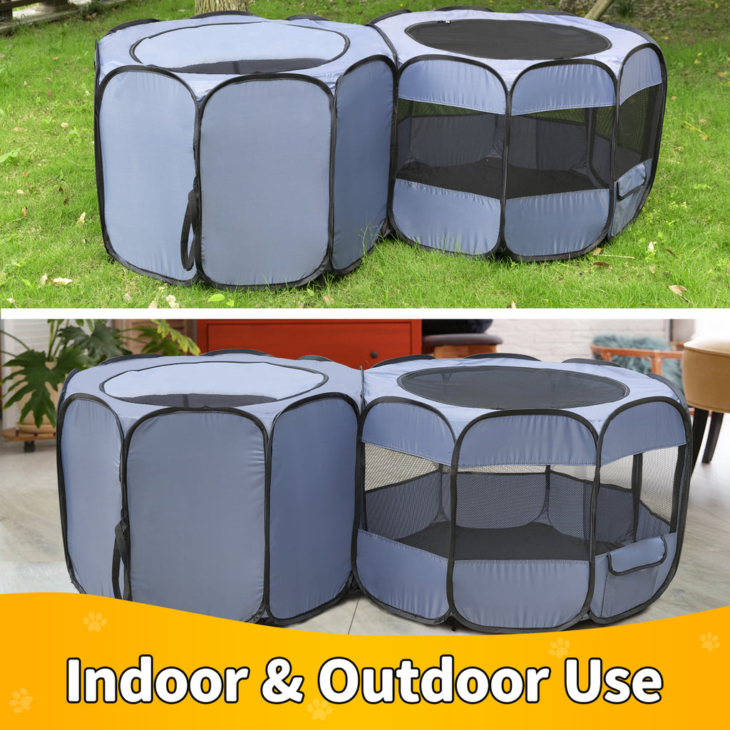 Pop up Pet Playpen Portable Play Tent Double Room A454068