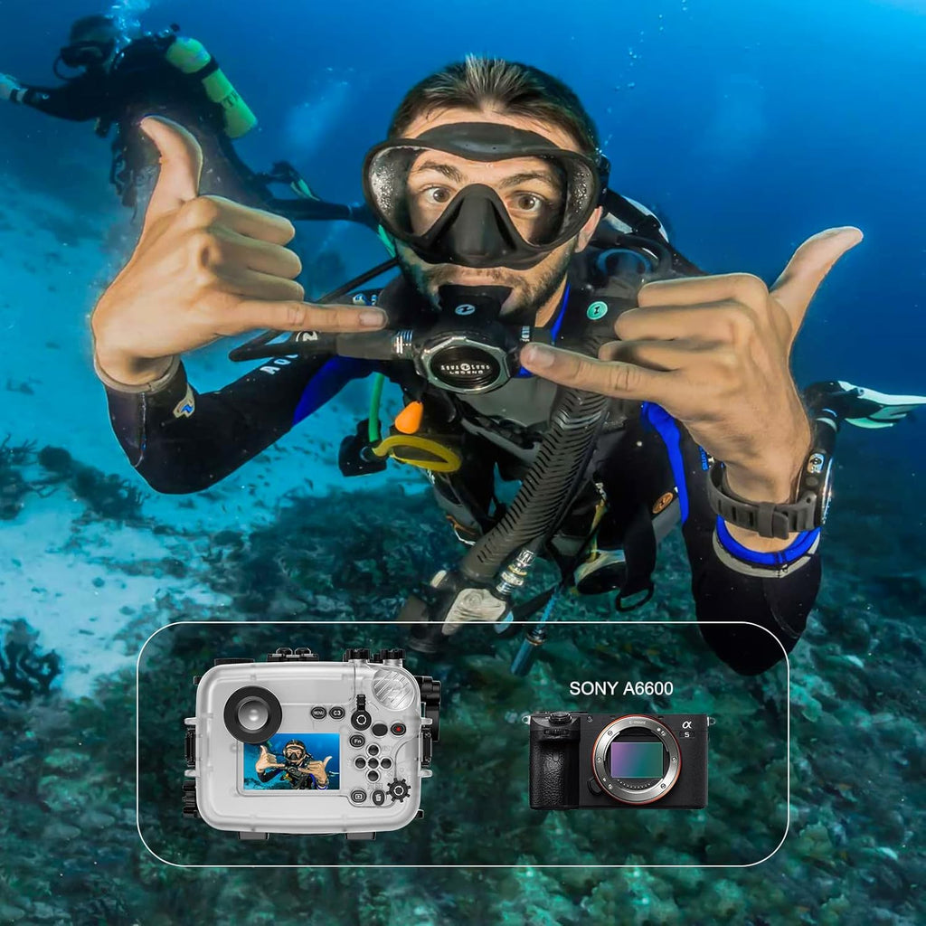 Waterproof Camera Housing for A6600 with 10-18mm Lens Port T54172
