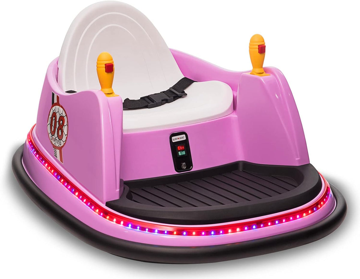 Pink 6V Battery Powered Ride on Bumper Car with Remote Control X98169