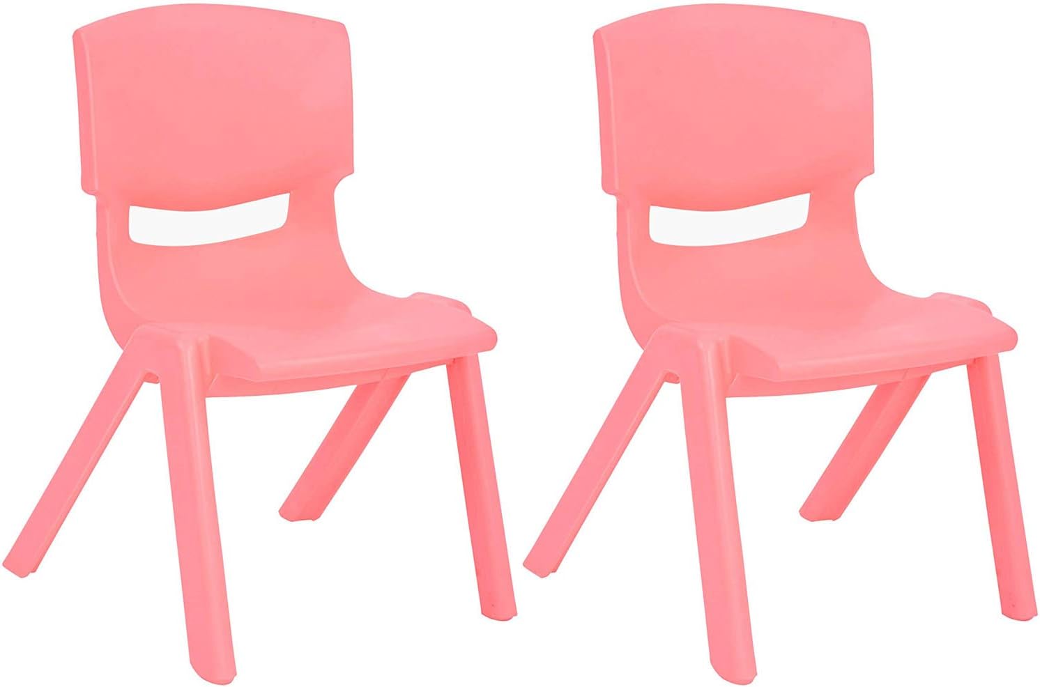 Light Gray Stackable Plastic Kids Learning Chairs (2-Pack) A3924