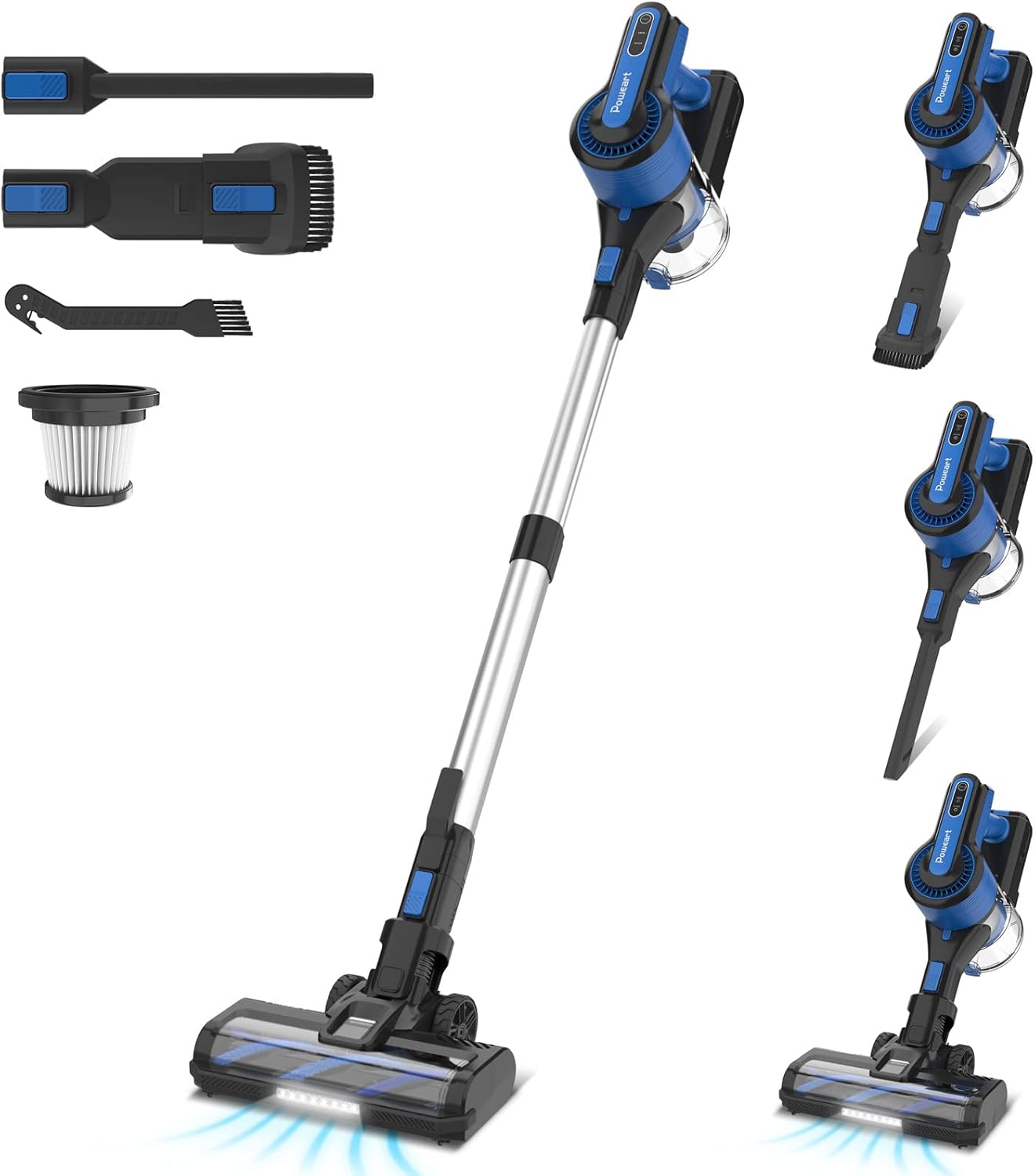 Blue 26Kpa Cordless Stick Vacuum Cleaner V557