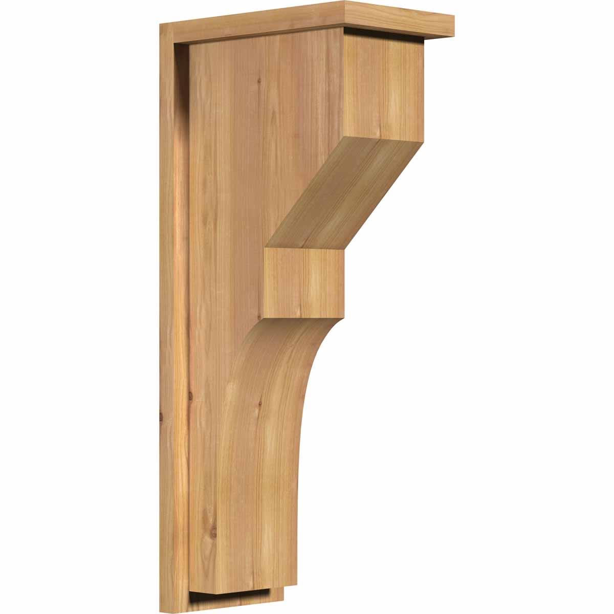 Monterey Smooth Corbel with Backplate, Western Red Cedar F30638