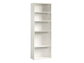 5-Shelf Bookcase, Soft White Finish M589