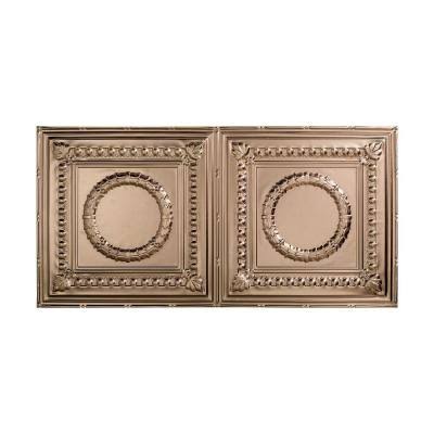 Brushed Nickel Glue Up Ceiling Tile 5 Pack I307