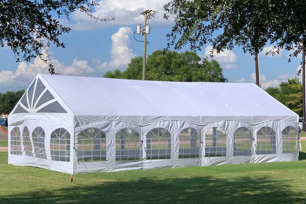 40'x20' PE Marquee Tent Gazebo Shelter with Storage Bags H878