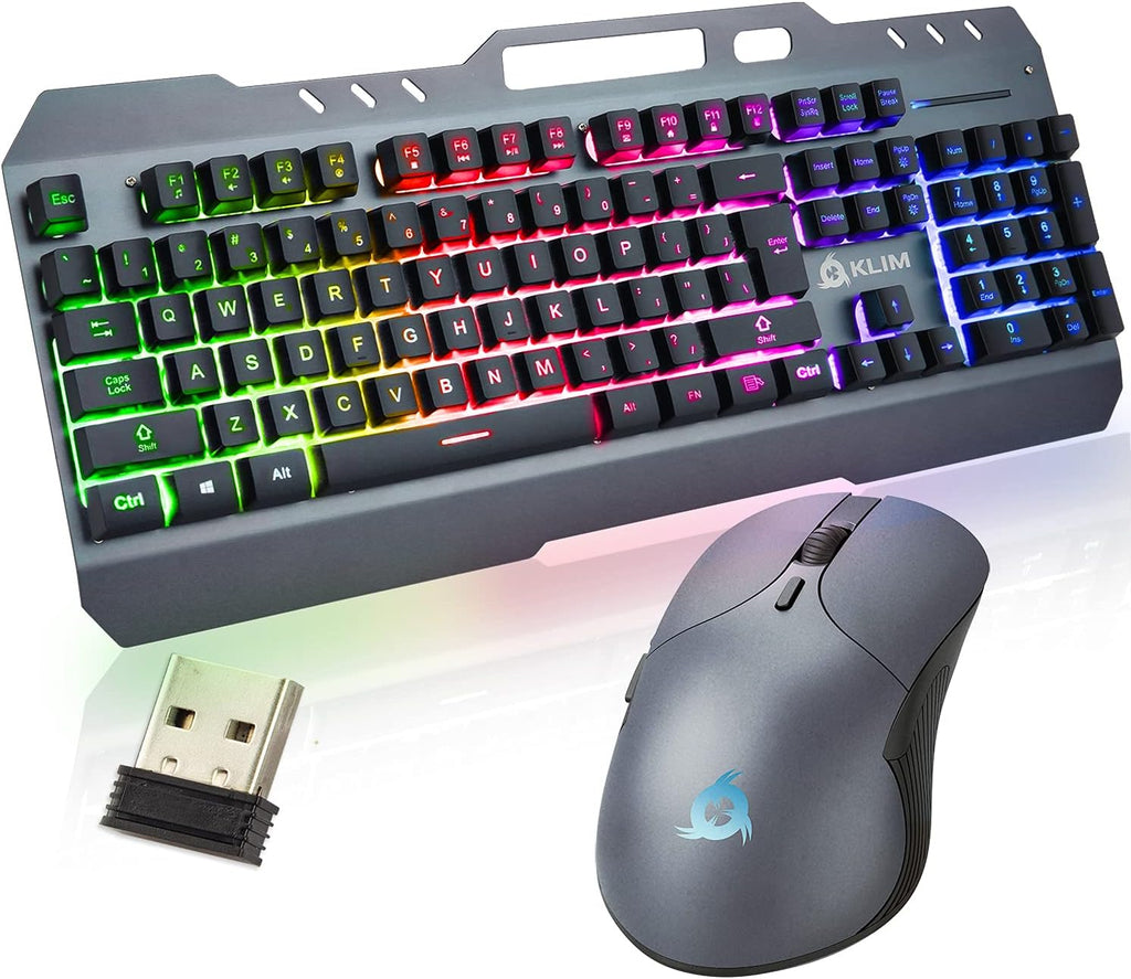 Wireless Keyboard and Mouse Set with Backlit Gaming Keyboard N919243