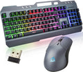 Wireless Keyboard and Mouse Set with Backlit Gaming Keyboard N919243