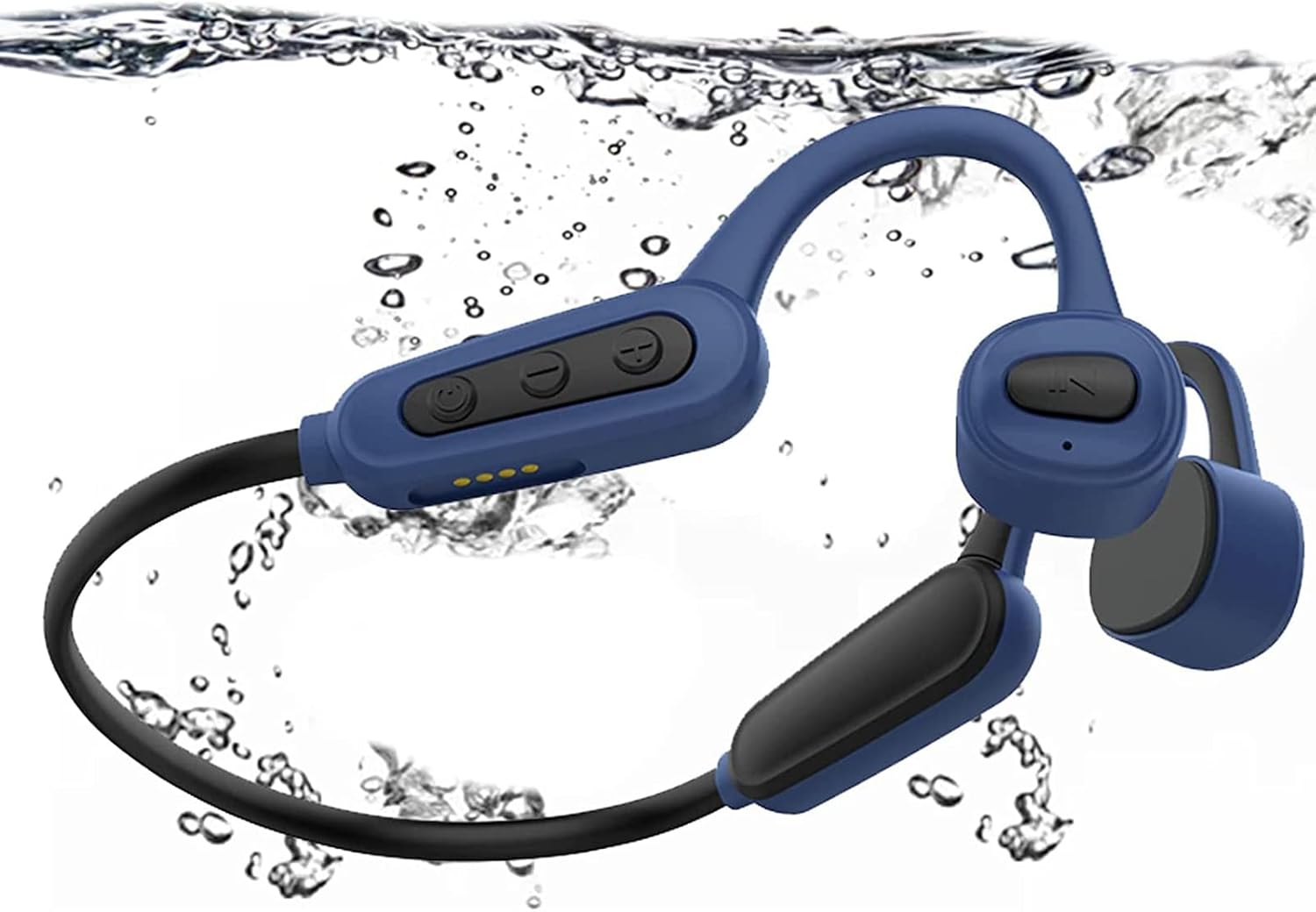 IPX8 Waterproof Bone Conduction Open Ear Headphones with 16G Memory Grey C289