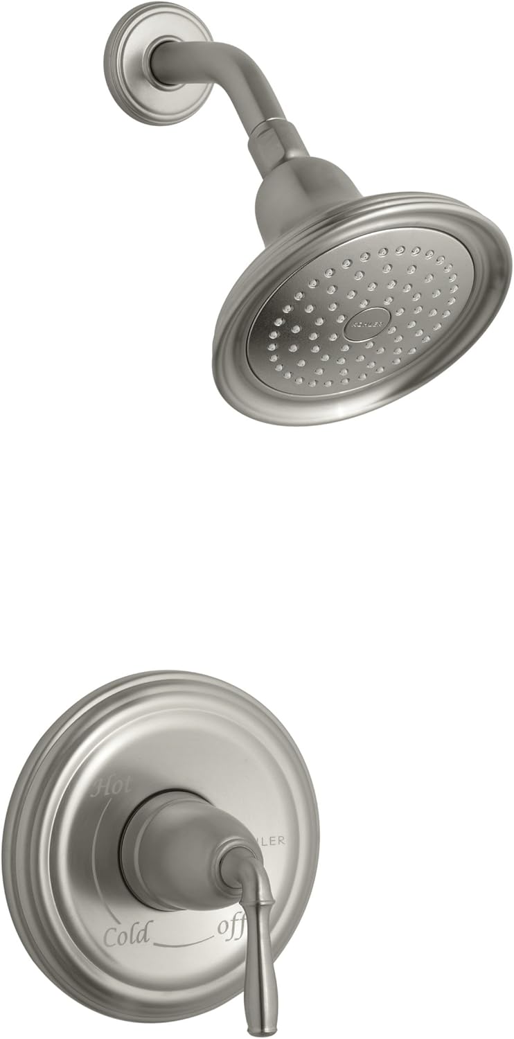 Oil-Rubbed Bronze Shower Valve Trim with Lever Handle and 2.5 gpm Showerhead C22925