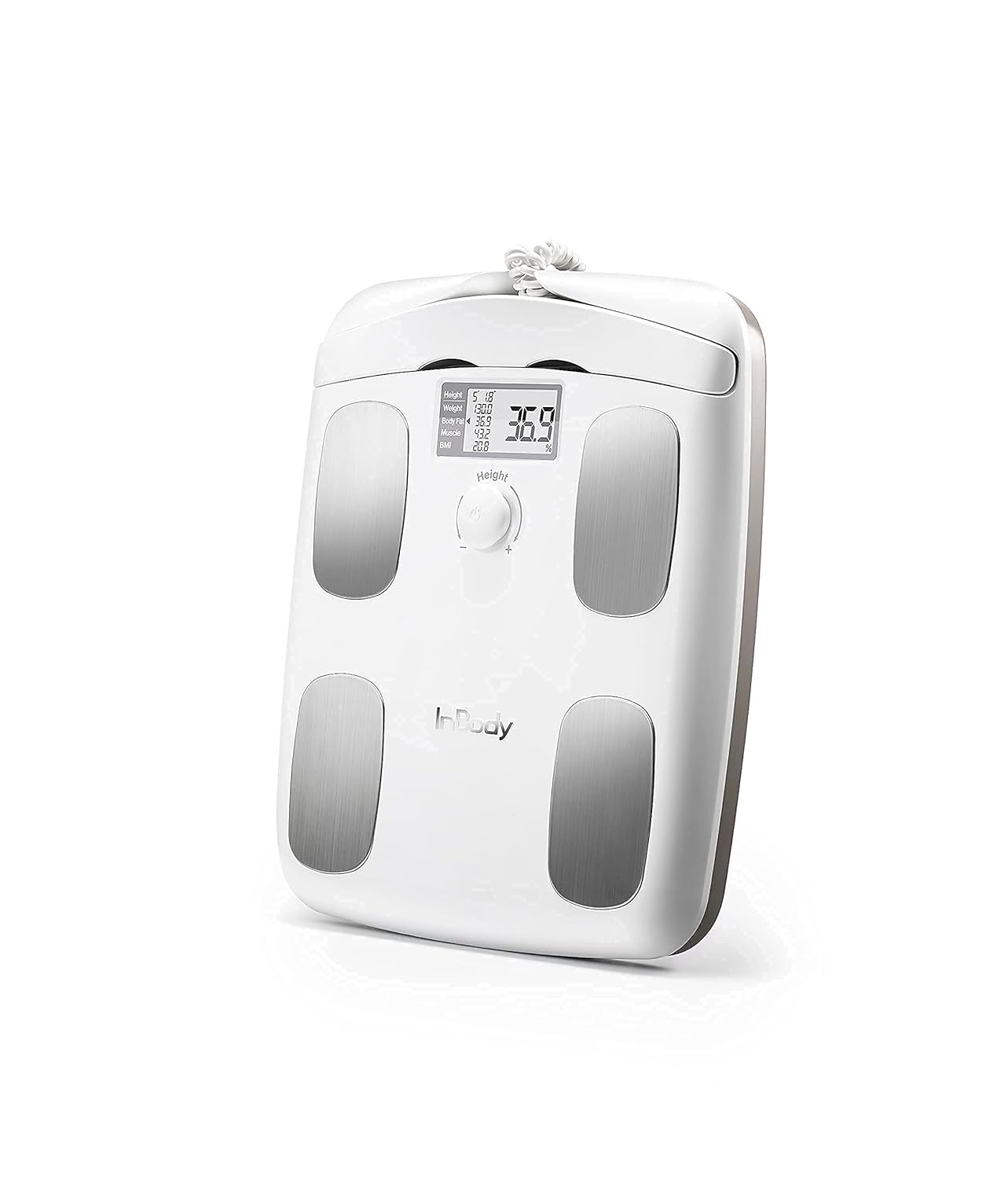 Soft White Full Body Composition Analyzer Scale N324965