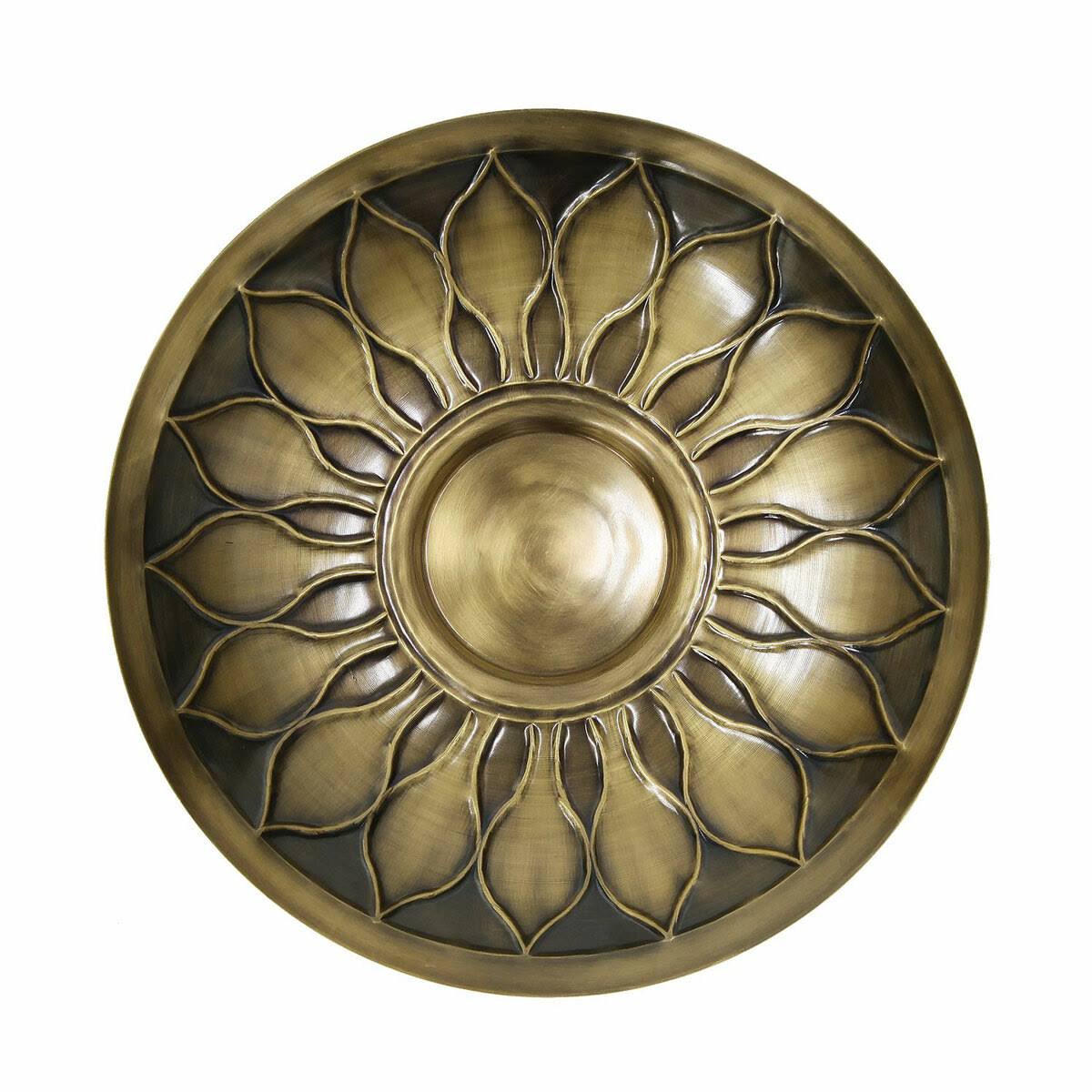 Brass Birdbath with Stake Y78271