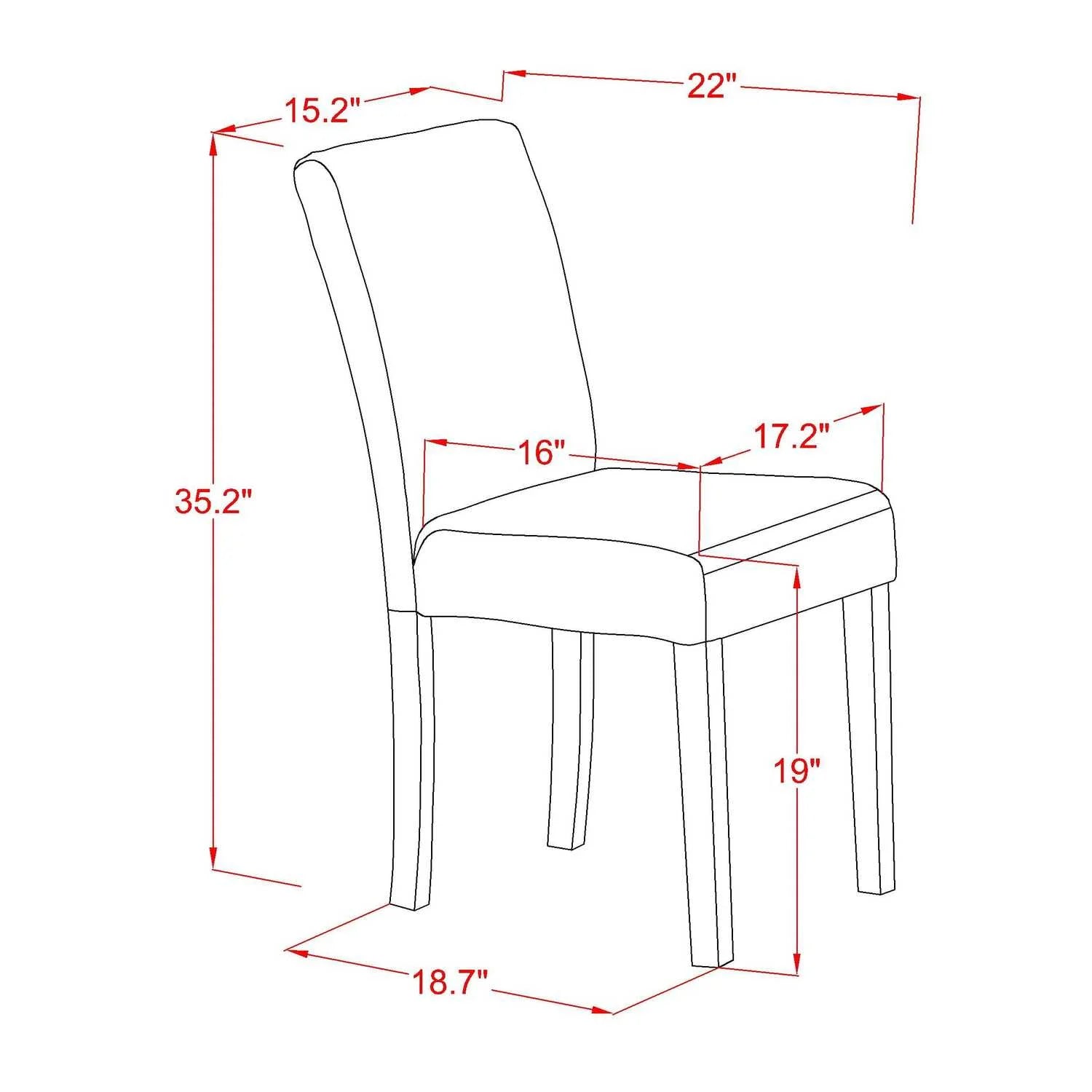 5-Piece Wood Dining Set N8375