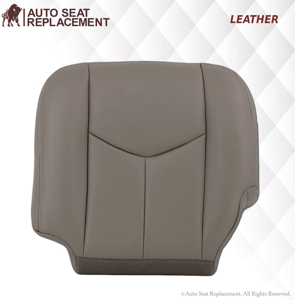 Genuine Leather Light Gray Chevy Tahoe Driver Bottom Seat Cover M981982