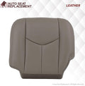 Genuine Leather Light Gray Chevy Tahoe Driver Bottom Seat Cover M981982