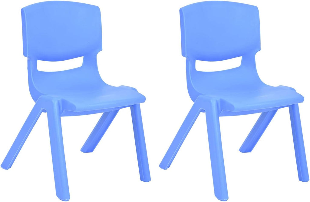 Light Gray Stackable Plastic Kids Learning Chairs (2-Pack) A3924