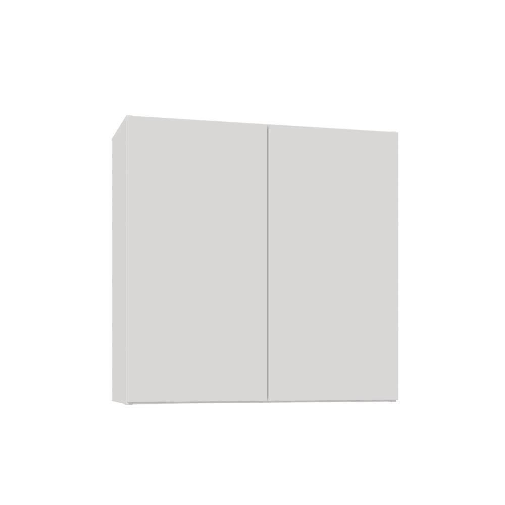 White Slab Door Wall Stock Cabinet J46689