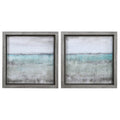 Aqua Horizon Framed Prints Set of 2 V5828