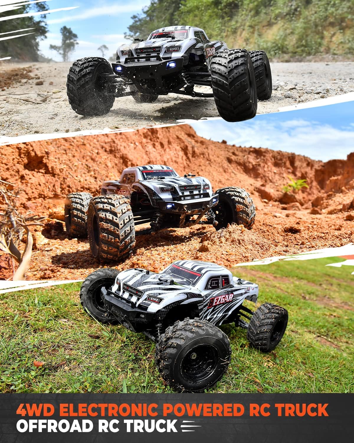 1:12 Scale 4x4 Offroad Remote Control Truck with 2 Rechargeable Batteries Y660