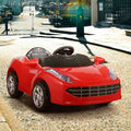 Red Electric Sports Car L8510