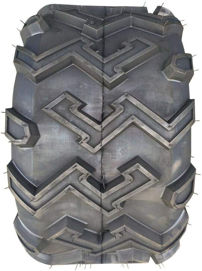 Set of 2 22X11-10 4 Ply Black Rubber Tires Q35452