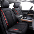 Gray Waterproof Leather Full Set Car Seat Covers R35566