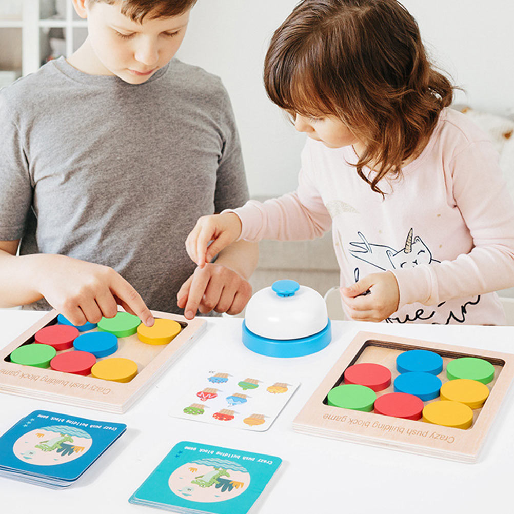 Wooden Push Block Building Game Toy L6434